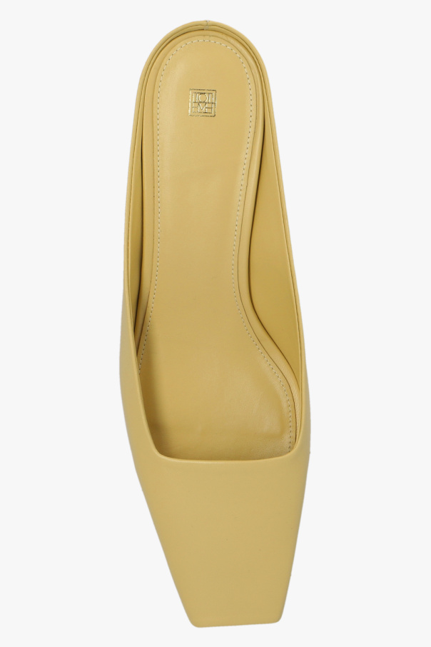 【TOTEME】ベージュ The Espadrille ミュール Toteme Mesh Leather Espadrille Mules - Bergdorf Goodman
